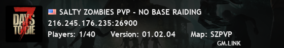 SALTY ZOMBIES PVP - NO BASE RAIDING
