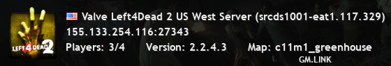 Valve Left4Dead 2 US West Server (srcds1001-eat1.117.329)