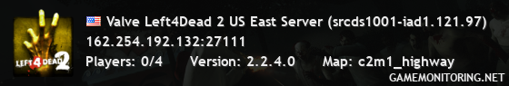 Valve Left4Dead 2 US East Server (srcds1001-iad1.121.97)