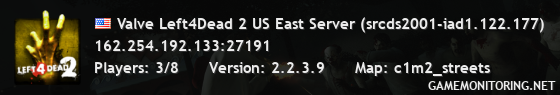 Valve Left4Dead 2 US East Server (srcds2001-iad1.122.177)