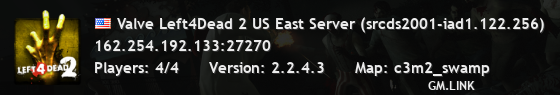Valve Left4Dead 2 US East Server (srcds2001-iad1.122.256)