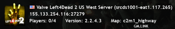 Valve Left4Dead 2 US West Server (srcds1001-eat1.117.265)