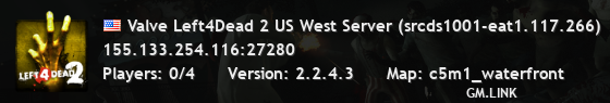 Valve Left4Dead 2 US West Server (srcds1001-eat1.117.266)