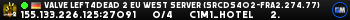 Valve Left4Dead 2 EU West Server (srcds402-fra2.274.77)