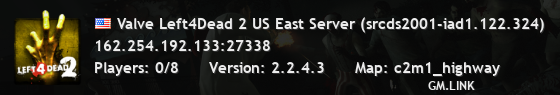 Valve Left4Dead 2 US East Server (srcds2001-iad1.122.324)