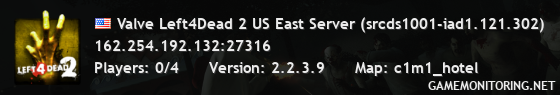 Valve Left4Dead 2 US East Server (srcds1001-iad1.121.302)