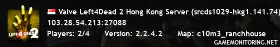 Valve Left4Dead 2 Hong Kong Server (srcds1029-hkg1.141.74)