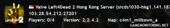 Valve Left4Dead 2 Hong Kong Server (srcds1030-hkg1.141.187)