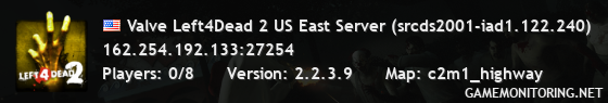 Valve Left4Dead 2 US East Server (srcds2001-iad1.122.240)