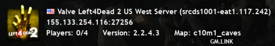 Valve Left4Dead 2 US West Server (srcds1001-eat1.117.242)