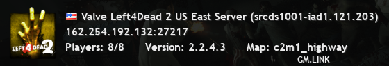Valve Left4Dead 2 US East Server (srcds1001-iad1.121.203)