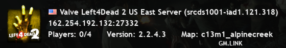 Valve Left4Dead 2 US East Server (srcds1001-iad1.121.318)