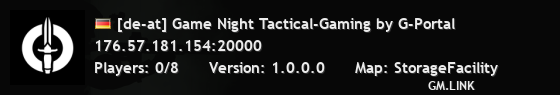 [de-at] Game Night Tactical-Gaming by G-Portal