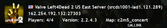 Valve Left4Dead 2 US East Server (srcds1001-iad1.121.289)