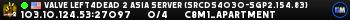 Valve Left4Dead 2 Asia Server (srcds4030-sgp2.154.83)