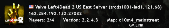 Valve Left4Dead 2 US East Server (srcds1001-iad1.121.68)