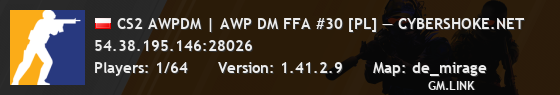 CS2 AWPDM | AWP DM FFA #30 [PL] — CYBERSHOKE.NET
