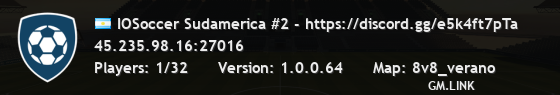 IOSoccer Sudamerica #2 - https://discord.gg/e5k4ft7pTa