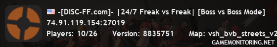 -[DISC-FF.com]- |24/7 Freak vs Freak| [Boss vs Boss Mode]