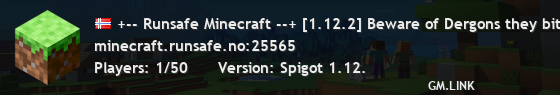 +-- Runsafe Minecraft --+ [1.12.2] Beware of Dergons they bite! discord.runsafe.no