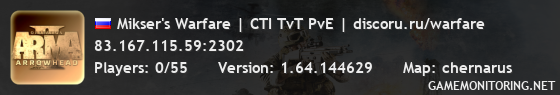 Mikser's Warfare | CTI TvT PvE | discoru.ru/warfare