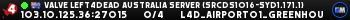 Valve Left4Dead Australia Server (srcds1016-syd1.171.1)