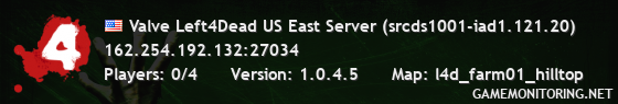 Valve Left4Dead US East Server (srcds1001-iad1.121.20)