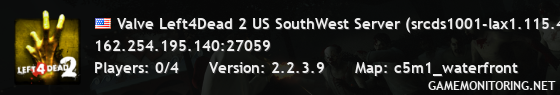 Valve Left4Dead 2 US SouthWest Server (srcds1001-lax1.115.45)