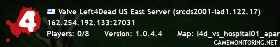 Valve Left4Dead US East Server (srcds2001-iad1.122.17)