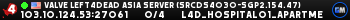 Valve Left4Dead Asia Server (srcds4030-sgp2.154.47)