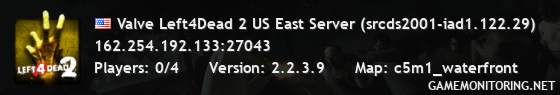 Valve Left4Dead 2 US East Server (srcds2001-iad1.122.29)