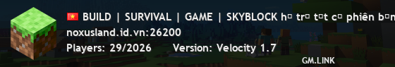 BUILD | SURVIVAL | GAME | SKYBLOCK hỗ trợ tất cả phiên bản