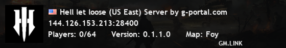 Hell let loose (US East) Server by g-portal.com