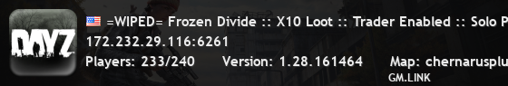 =WIPED= Frozen Divide :: X10 Loot :: Trader Enabled :: Solo Play