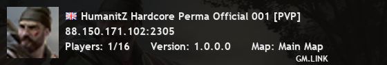 HumanitZ Hardcore Perma Official 001 [PVP]