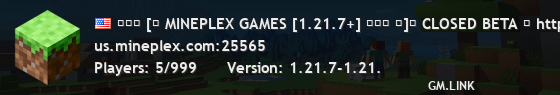 ━━━ [━ MINEPLEX GAMES [1.21.7+] ━━━ ━]━ CLOSED BETA ┃ https://mineplex.com/store