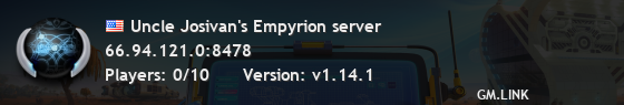 Uncle Josivan's Empyrion server