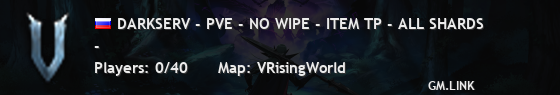 DARKSERV - PVE - NO WIPE - ITEM TP - ALL SHARDS
