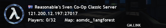 Reasonable's Sven Co-Op Classic Server