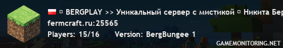 ▉ BERGPLAY >> Уникальный сервер с мистикой ▉ Никита Берг часто играет здесь | 1.12.2 - 1.21.x