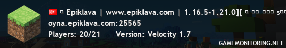 ⚡ Epiklava | www.epiklava.com | 1.16.5-1.21.0][ ⚡ ᴇɴ ɪʏɪ sᴏɴ süʀüᴍ ᴛüʀᴋ sᴜʀᴠɪᴠᴀʟ sᴜɴᴜᴄᴜsᴜ ʙᴜʀᴀᴅᴀ!