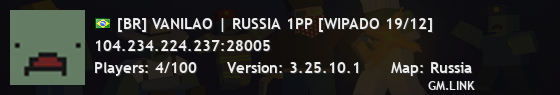 [BR] VANILAO | RUSSIA 1PP [WIPADO 19/12]