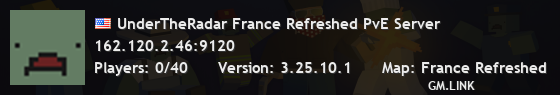 UnderTheRadar France Refreshed PvE Server